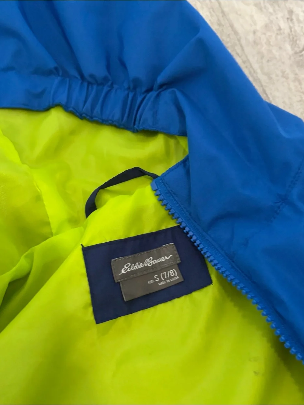 Eddie Bauer Youth 3-in-1 Jacket Blue Size Small 7/8 Windbreaker Fleece